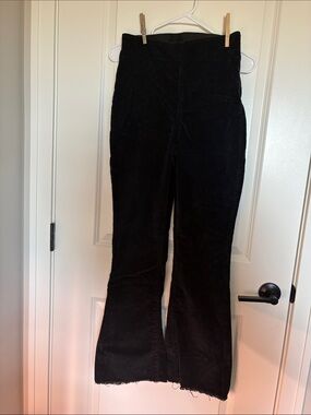 Knox Rose Black Corduroy Flare Pants